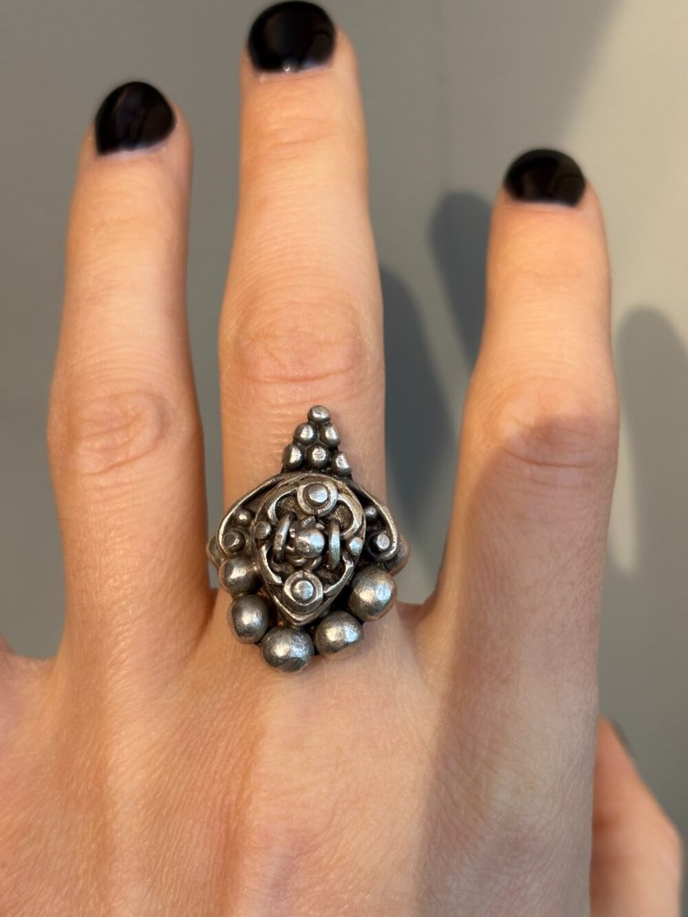 Stunning Vintage Chunky Silver Ring